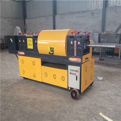 内蒙包头大棚钢管调直机 建筑工程钢管调直、除锈、刷漆一体机及平面抛光机应用解析